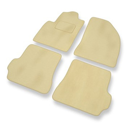 Velours automatten voor Ford Fiesta V Hatchback, Bestelwagen (2002-2008) - beige