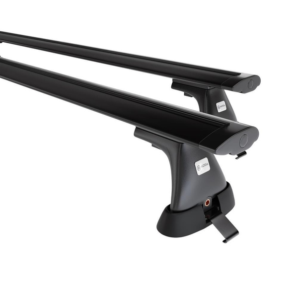 Basisrek voor het autodak voor Citroen Berlingo mk I Bestelwagen (2003-2010) - zwart Imperiaal - bevestigingspunten - Aluminium