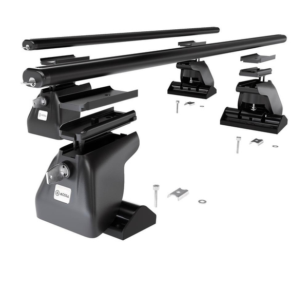 Basisrek voor het autodak voor Renault Espace mk IV MPV (2003-2014) - zwart Imperiaal - T-profiel - Aluminium