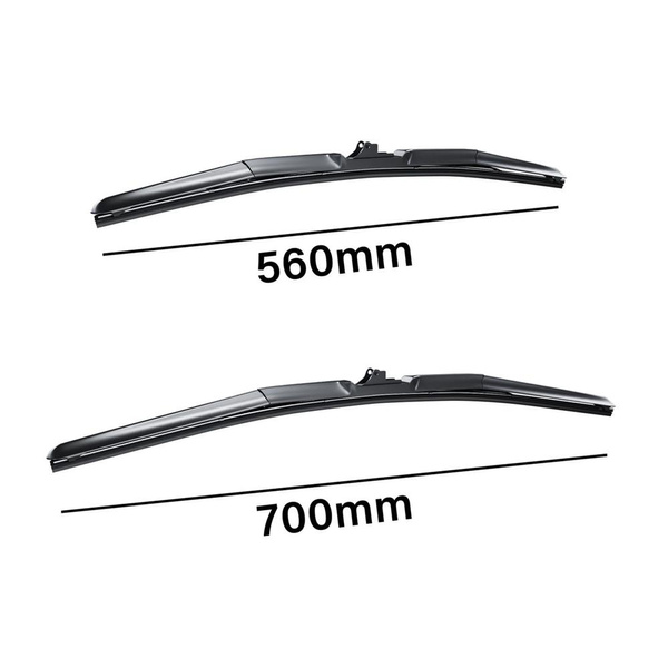 Auto ruitenwissers op de voorruit voor Mitsubishi Grandis MPV (01.2004-11.2010) - hybride bladen