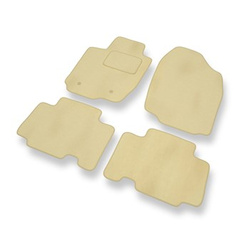 Velours automatten voor Toyota RAV4 III SUV (2005-2012) - beige