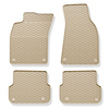 Rubberen matten voor de Audi A5 8T Sportback (2007-2016) - beige - 4 stuks