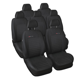 Op maat gemaakte hoezen voor Volkswagen Sharan II Bestelwagen (2010-2022) 7 zitplaatsen - pasvorm autostoelhoezen - autostoelbeschermer set - E4