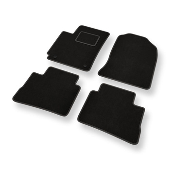 Velours automatten voor Hyundai Kona Crossover (2017-2023) - zwart