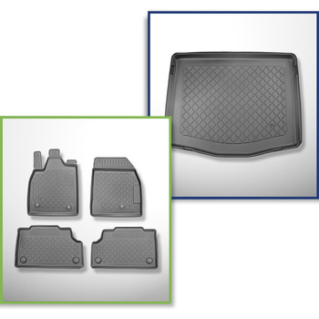Set kofferbakmat en automatten TPE op maat gemaakt voor: Ford Mustang Mach-E SUV