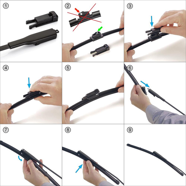 Auto ruitenwisser op de voorruit voor Toyota Aygo II Hatchback (05.2014-2021) - vlak blade