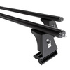 Basisrek voor het autodak voor BMW 5 G30 Limousine (2017-2023) - zwart Imperiaal - bevestigingspunten - Aluminium