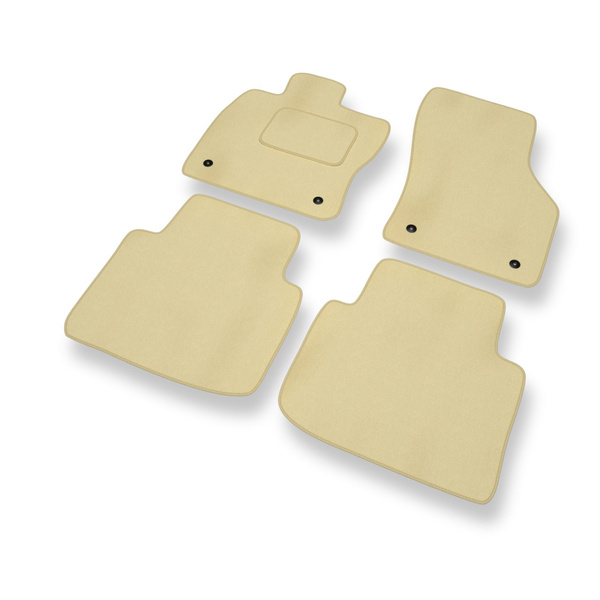 Velours automatten voor Volkswagen Passat B8 Sedan, Variant (2014-2023) - beige