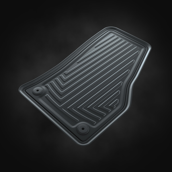 Rubberen matten voor de Seat Leon IV Hatchback, Sportstourer (2020-....) - zwart - 4 stuks