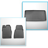 Set kofferbakmat en automatten TPE op maat gemaakt voor: Ford Tourneo Custom Bestelwagen (02.2018-06.2023)