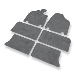 Velours automatten voor Kia Carnival II MPV (2006-2010) - grijs