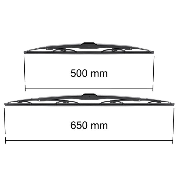 Auto ruitenwissers op de voorruit voor Peugeot Expert U64 Bestelwagen (1995-2007) - standaard bladen