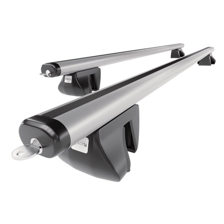 Basisrek voor het autodak voor Dacia Duster SUV (2010-2013) - zilver Imperiaal - railing - Aluminium