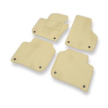 Velours automatten voor Skoda Superb II (2008-2015) - beige