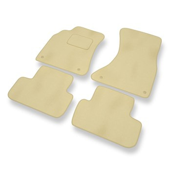 Velours automatten voor Audi A4 IV B8 Avant, Limousine (2008-2015) - beige