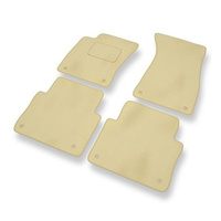 Velours automatten voor Audi A8 II D3 (lange versie) (2002-2010) - beige