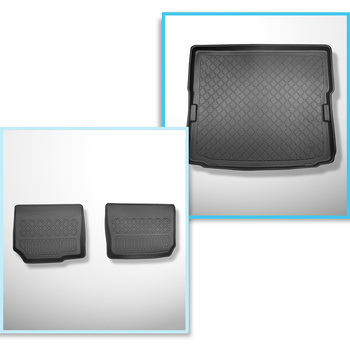 Set kofferbakmat en automatten TPE op maat gemaakt voor: Opel Zafira B MPV (05.2