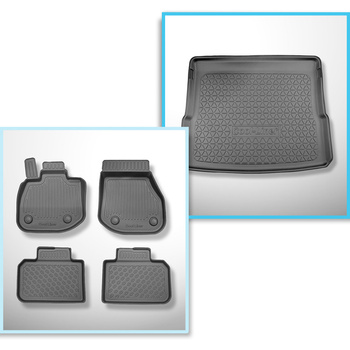 Set kofferbakmat en automatten TPE PREMIUM op maat gemaakt voor: BMW iX1 U11 SUV (11.2022-....)