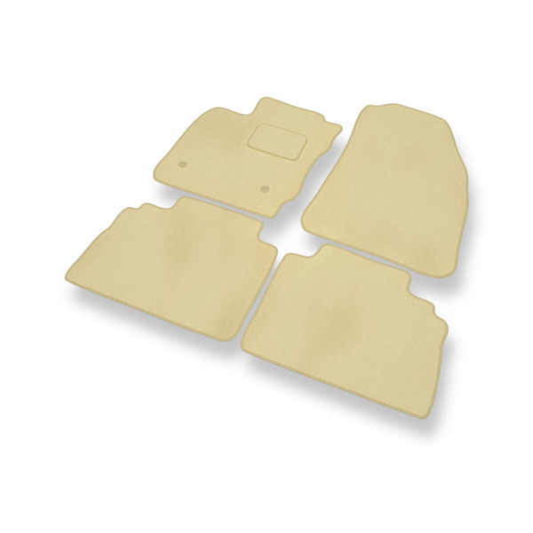Velours automatten voor Ford Transit Courier Bestelwagen (2014-2023) 5 zitplaatsen - beige