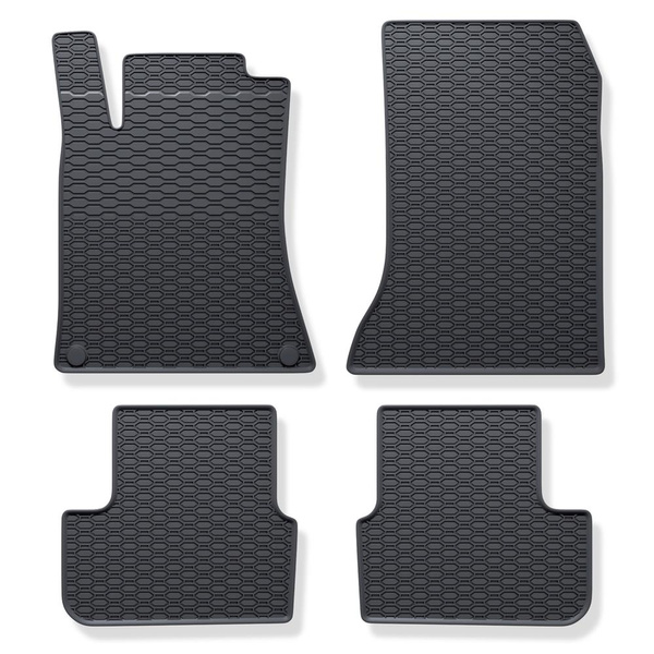 Rubberen matten voor de Mercedes-Benz A Klas W176 Hatchback (2012-2017) - zwart - 4 stuks