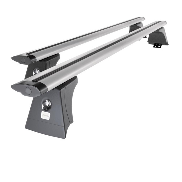 Basisrek voor het autodak voor Toyota RAV4 V SUV (2019-....) - zilver Imperiaal - geïntegreerde railing - Aluminium