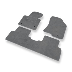 Velours automatten voor Kia Carens IV MPV (2013-2019) - grijs