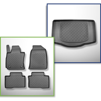 Set kofferbakmat en automatten TPE op maat gemaakt voor: Ssangyong Tivoli X150 C