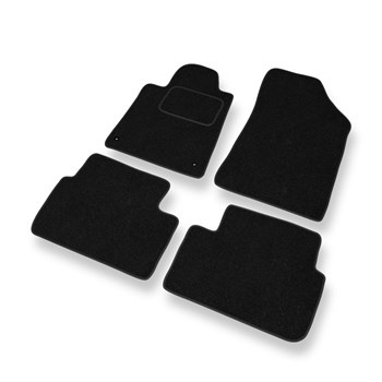 Vilten automatten voor Peugeot 407 Coupé, Sedan, SW (2004-2011) - zwart