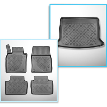 Set kofferbakmat en automatten TPE op maat gemaakt voor: Mazda CX-30 SUV (08.201