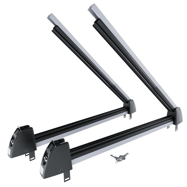 Skidrager op de imperiaal - Ski rack M-7703s - zilver - tot 3 paar ski's of 2 snowboards