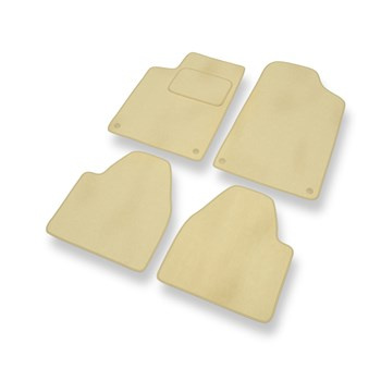 Velours automatten voor Peugeot 607 Sedan (1999-2010) - beige