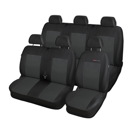 Op maat gemaakte hoezen voor Ford Transit VII Bestelwagen (2013-2019) 6 zitplaatsen - pasvorm autostoelhoezen - autostoelbeschermer set - E1