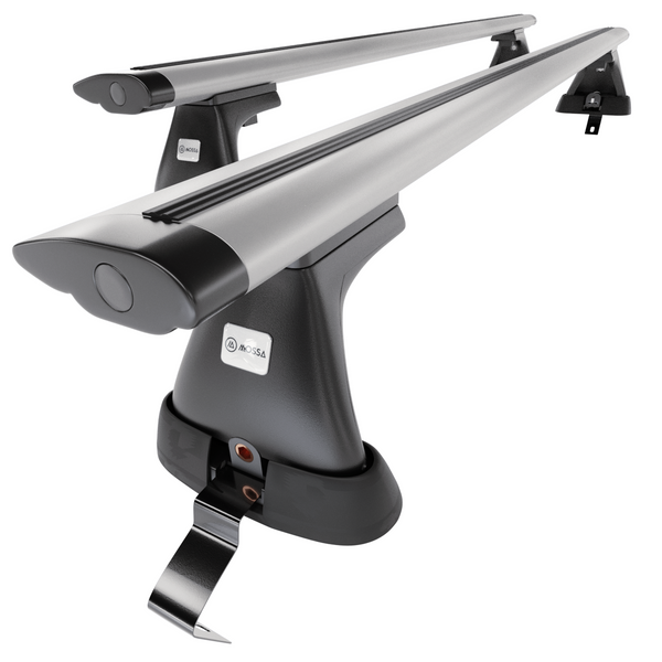 Basisrek voor het autodak voor Renault Clio mk IV Hatchback (2013-2019) - zilver Imperiaal - zonder bevestigingsmateriaal - Aluminium