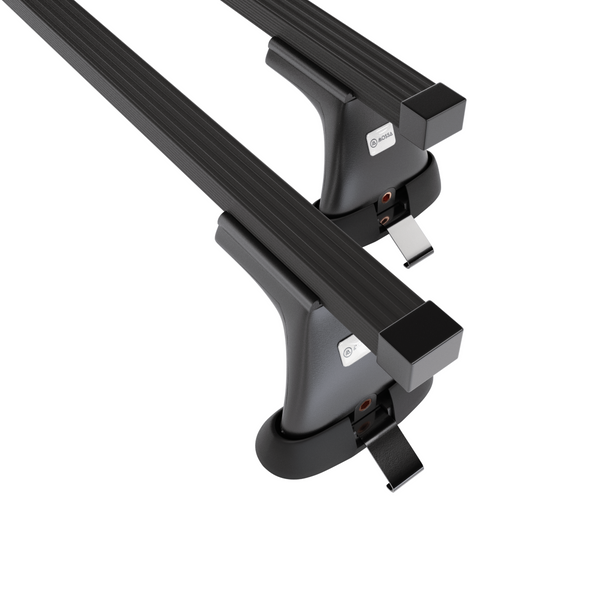 Basisrek voor het autodak voor Toyota RAV4 mk II SUV (2000-2005) - zwart Imperiaal - bevestigingspunten - Staal