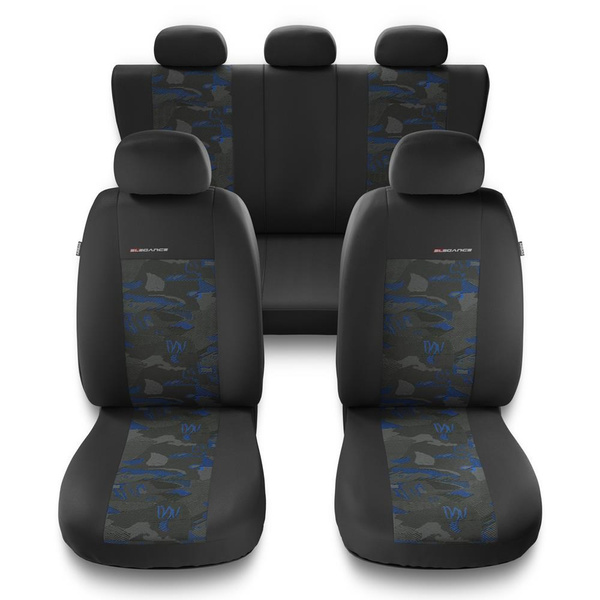 Een set universele autohoezen voor Volkswagen Golf III, IV, V, VI, VII, VIII (1991-....) - UNE-BL