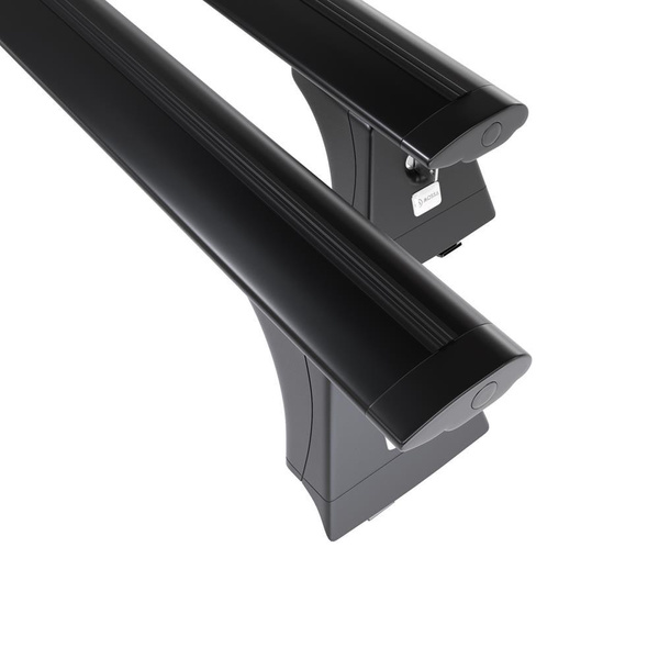 Basisrek voor het autodak voor Renault Scenic mk II MPV (2003-2008) - zwart Imperiaal - bevestigingspunten - Aluminium