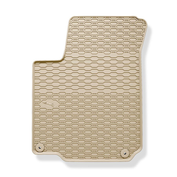 Rubberen matten voor de Volkswagen Bora I Sedan, Variant (1997-2005) - beige - 4 stuks