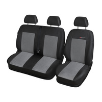 Op maat gemaakte hoezen voor Opel Movano B Bestelwagen (2010-....) drie aparte stoelen - pasvorm autostoelhoezen - autostoelbeschermer set - E2