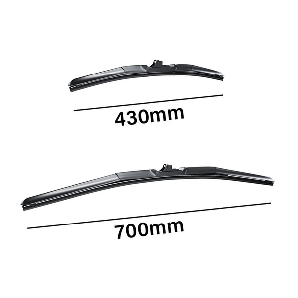Auto ruitenwissers op de voorruit voor Jaguar XE Sedan (06.2015-....) - hybride bladen