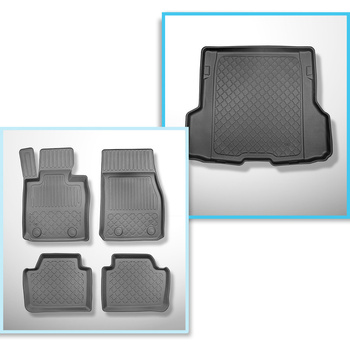 Set kofferbakmat en automatten TPE op maat gemaakt voor: BMW 4 F36 Gran Coupé (0