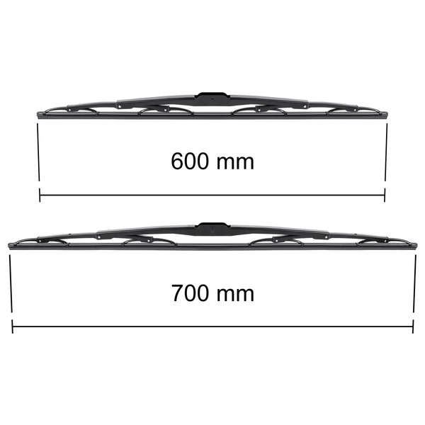Auto ruitenwissers op de voorruit voor Ford Transit V Bestelwagen (2000-2006) - standaard bladen