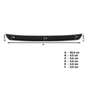 Zwarte achterbumpercover voor Fiat 500 Hatchback (2007-2014)