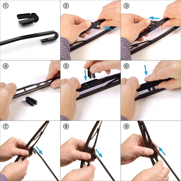 Auto ruitenwissers op de voorruit voor Hyundai Tucson I SUV (08.2004-03.2010) - standaard bladen