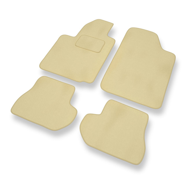 Velours automatten voor Citroen C2 Hatchback (2003-2010) - beige