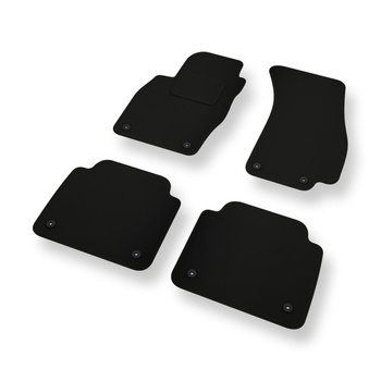 Vilten automatten voor Audi A8 IV D5 Sedan (2017-....) verkorte versie - zwart