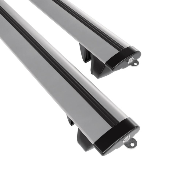Basisrek voor het autodak voor Fiat Doblo III Bestelwagen (2010-2016) - zilver Imperiaal - railing - Aluminium