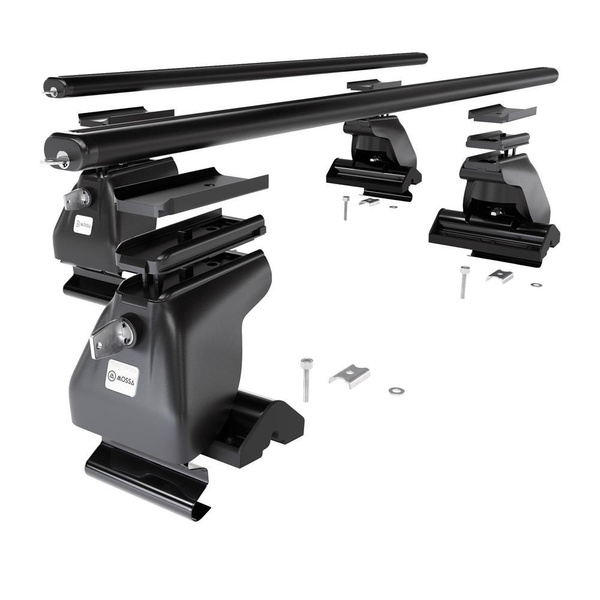 Basisrek voor het autodak voor Ssangyong Musso SUV (1993-2005) - zwart Imperiaal - zonder bevestigingsmateriaal - Aluminium