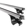 Basisrek voor het autodak voor Alfa Romeo Stelvio SUV (2017-....) - zilver Imperiaal - geïntegreerde railing - Aluminium