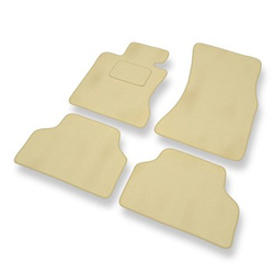 Velours automatten voor BMW 5 M5 IV E60 Limousine (2005-2010) - beige