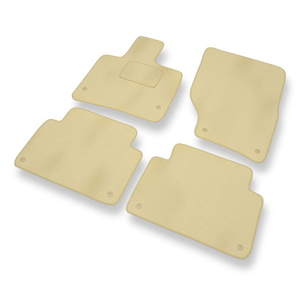 Velours automatten voor Audi Q7 I SUV (2005-2015) - beige